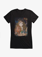 Harry Potter Hermione and Crookshanks Fantasy Style Girls T-Shirt