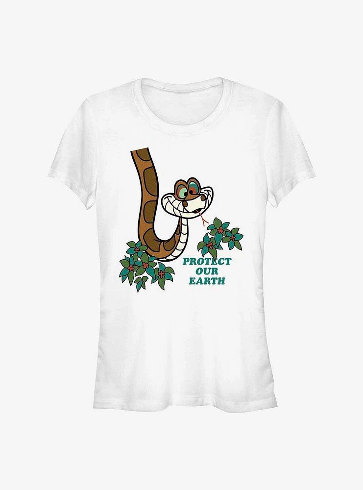 Disney The Jungle Book Kaa Protect Earth Girls T-Shirt