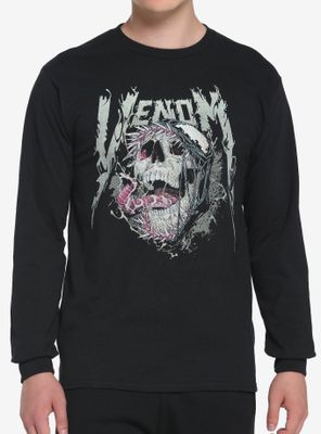 Marvel Venom Skull Long-Sleeve T-Shirt