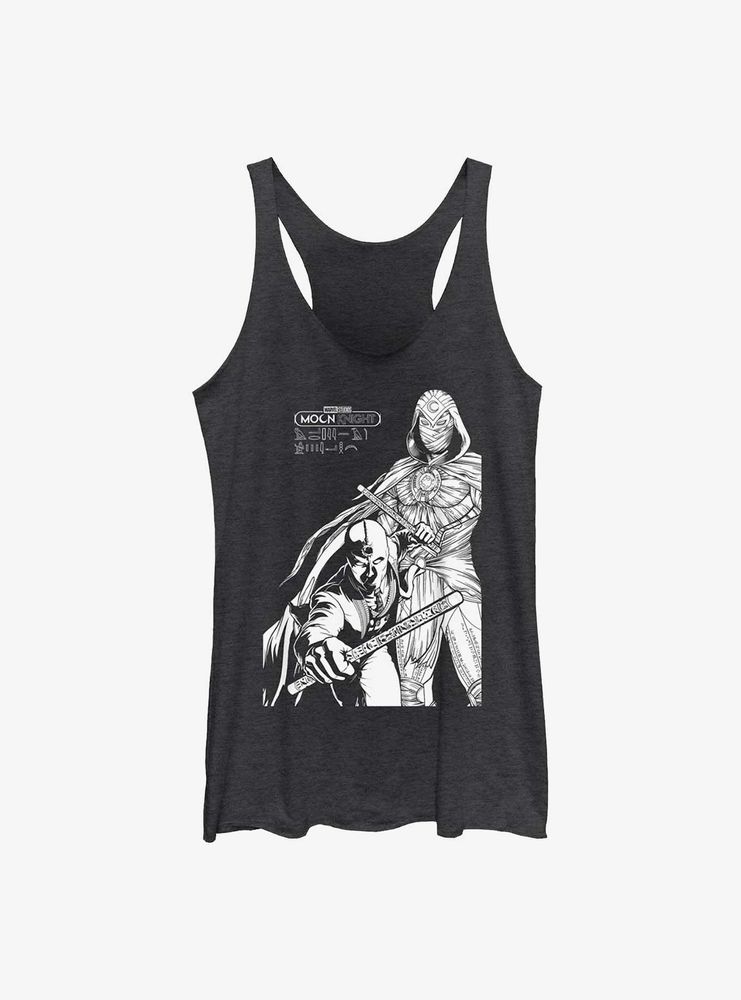 Marvel Moon Knight Mr. Line Art Duo Womens Tank Top