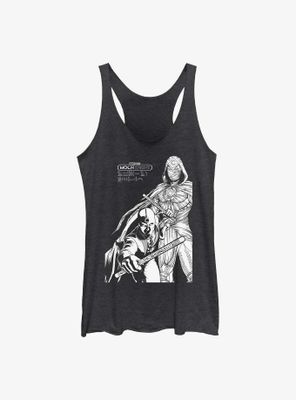 Marvel Moon Knight Mr. Line Art Duo Womens Tank Top