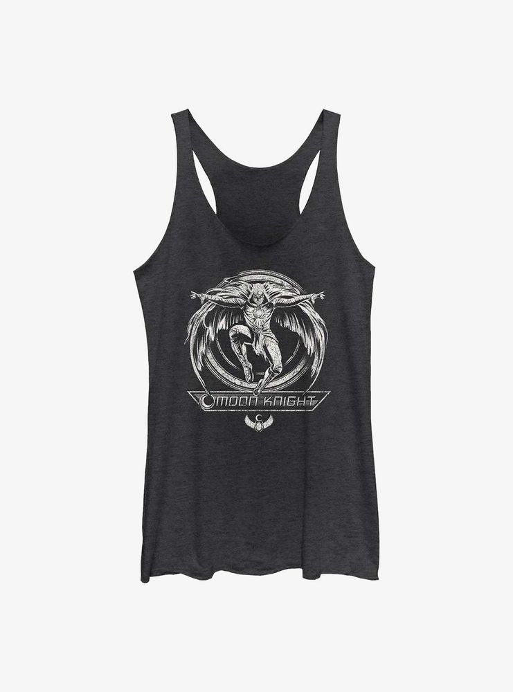 Marvel Moon Knight Winged Grunge Womens Tank Top