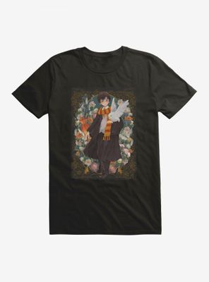 Harry Potter and Hedwig Fantasy Style T-Shirt