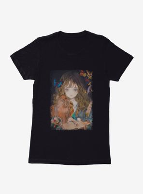 Harry Potter Hermione and Crookshanks Fantasy Style Womens T-Shirt