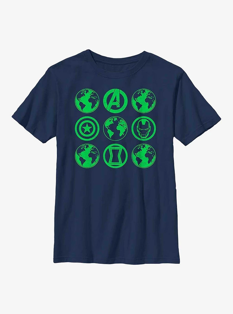 Marvel Avengers Green Globes Youth T-Shirt