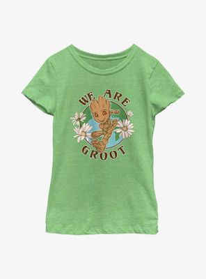 Marvel Guardians Of The Galaxy Groot Earth Day Youth Girls T-Shirt