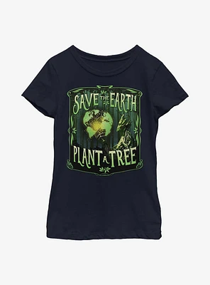 Marvel Guardians Of The Galaxy Save Earth Plant A Tree Youth Girls T-Shirt