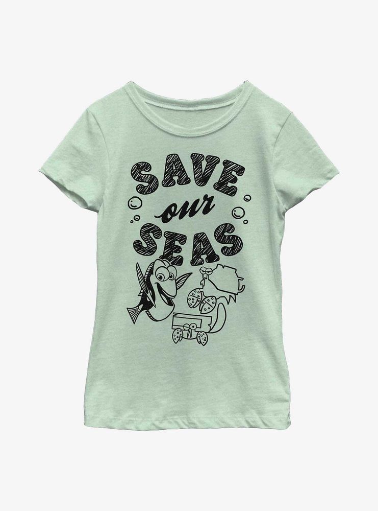 Disney Pixar Finding Nemo Save Our Seas Dory Youth Girls T-Shirt