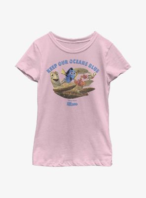 Disney Pixar Finding Nemo Keep Our Oceans Blue Youth Girls T-Shirt
