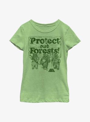 Star Wars Protect Our Forest Youth Girls T-Shirt