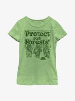 Star Wars Protect Our Forest Youth Girls T-Shirt