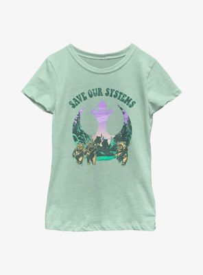 Star Wars Save Our Systems Ewok Youth Girls T-Shirt