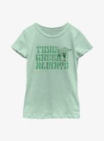 Star Wars Yoda Think Green Always Youth Girls T-Shirt