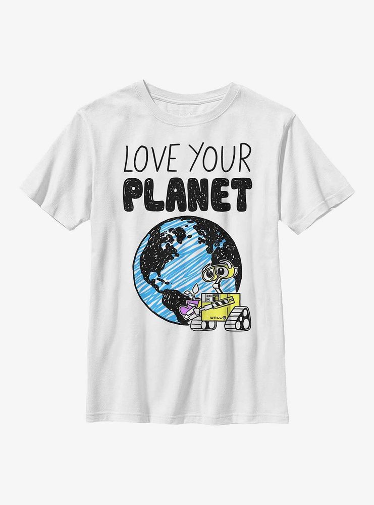 Disney Pixar WALL-E Love Your Planet Youth T-Shirt