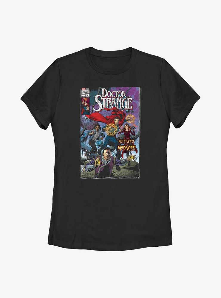 Marvel Doctor Strange The Multiverse Of Madness Comic Cover Womens T-Shirt