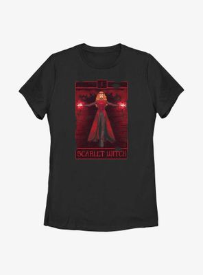 Marvel Doctor Strange The Multiverse Of Madness Scarlet Witch Tarot Womens T-Shirt