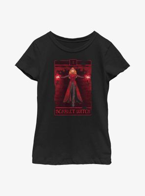 Marvel Doctor Strange The Multiverse Of Madness Scarlet Witch Tarot Youth Girls T-Shirt