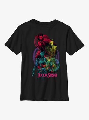 Marvel Doctor Strange The Multiverse Of Madness Three Stranges Youth T-Shirt