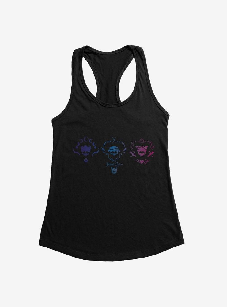 Monster High Trio Haunt Couture Logo Womens Tank Top