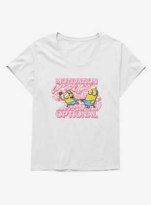 Minions Groovy Motivation Optional Womens T-Shirt Plus