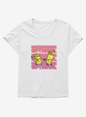 Minions Stuart Motivates Kevin Womens T-Shirt Plus