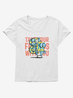 Minions Take Your Friends Womens T-Shirt Plus