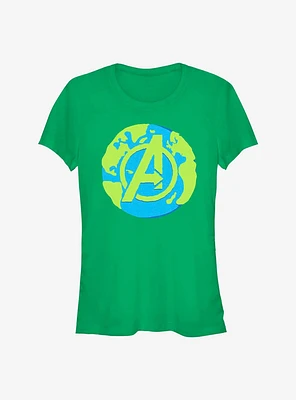 Marvel Avengers Earth Day World Girls T-Shirt