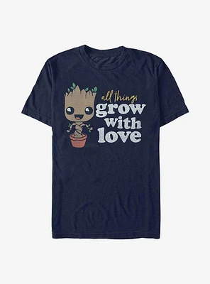 Marvel Guardians of the Galaxy Earth Day Groot Grow With Love T-Shirt