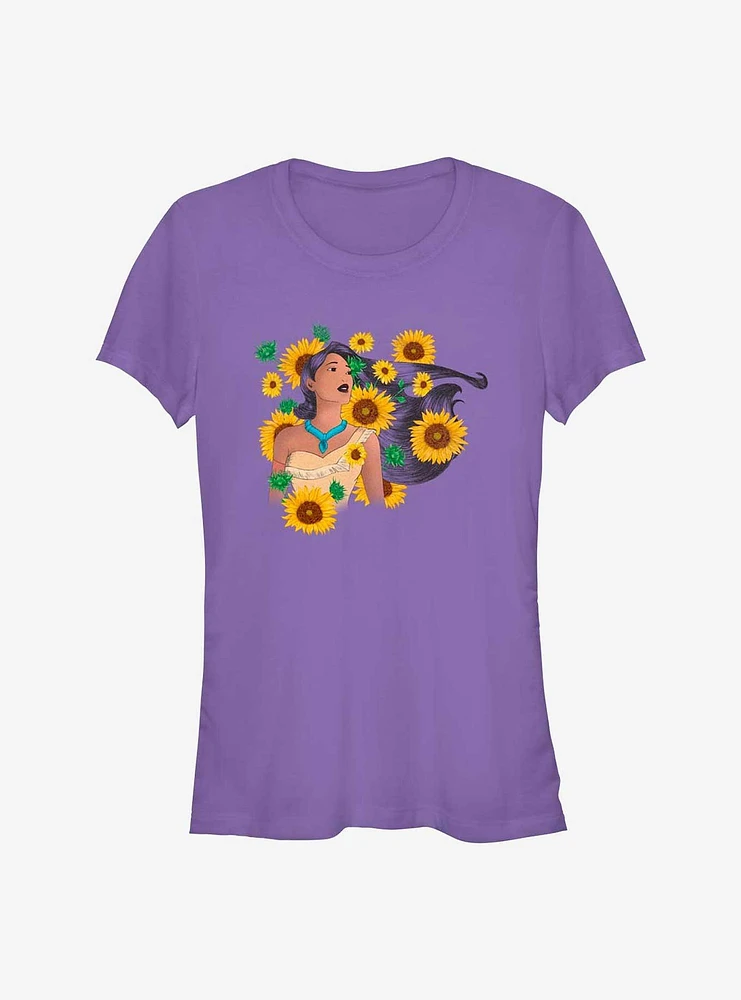 Disney Pocahontas Floral Princess Girls T-Shirt