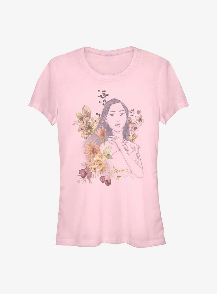 Disney Pocahontas Earth Day Sketch Girls T-Shirt