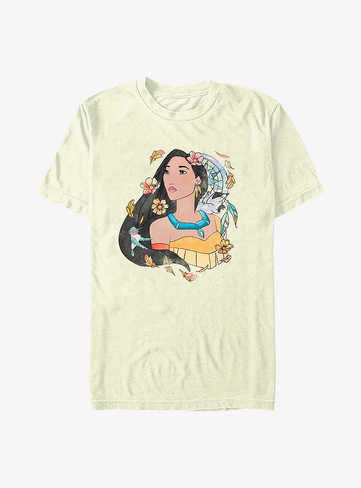 Disney Pocahontas Earth Day Dreamcatcher Sketch T-Shirt