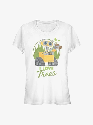 Disney Pixar Wall-E Earth Day I Love Trees Girls T-Shirt