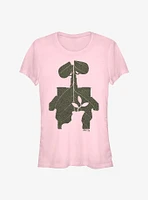 Disney Pixar Wall-E Earth Day Leaf Fill Girls T-Shirt