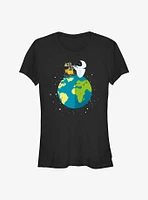 Disney Pixar Wall-E Earth Day and Eve World Peace Girls T-Shirt