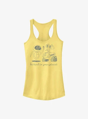 Disney Pixar Wall-E Earth Day Be Kind To Your Planet Girls Tank