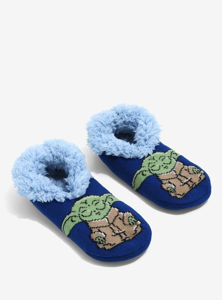 Star Wars The Mandalorian Grogu Meditating Slipper Socks - BoxLunch Exclusive