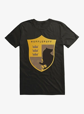 Harry Potter Hufflepuff Triple Crown Crest T-Shirt