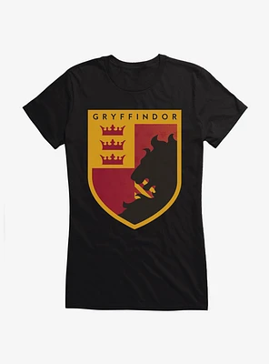 Harry Potter Gryffindor Triple Crown Crest Girls T-Shirt