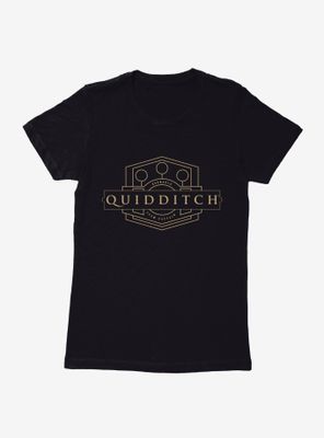 Harry Potter Golden Magic Quidditch Team Captain Womens T-Shirt
