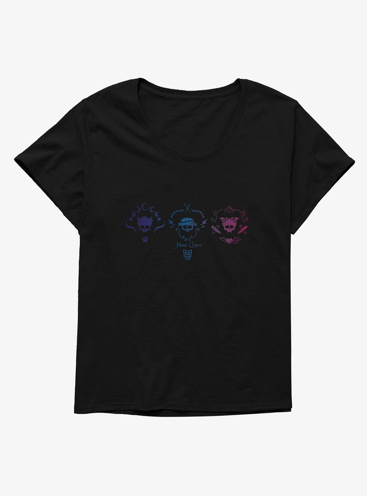 Monster High Trio Haunt Couture Logo Girls T-Shirt Plus