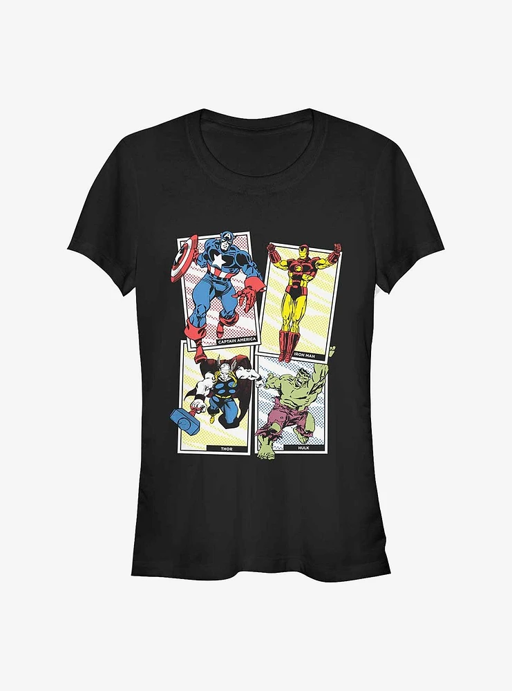 Marvel Avengers Core Popout Cards Girls T-Shirt