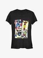 Marvel Avengers Core Popout Cards Girls T-Shirt