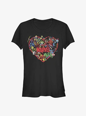 Marvel Avengers Hero Heart Girls T-Shirt