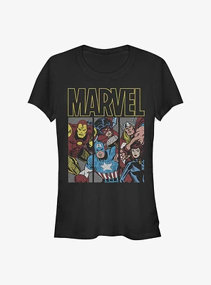 Marvel Avengers Vintage Superheroes Girls T-Shirt