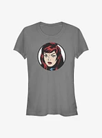 Marvel Black Widow Vintage Face Girls T-Shirt