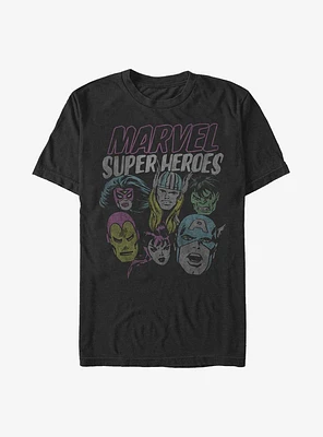 Marvel Grunge Heroes T-Shirt
