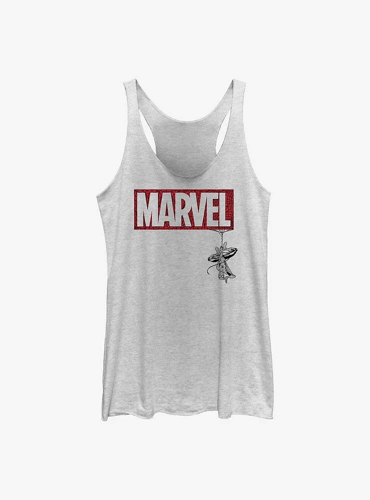 Marvel Spiderweb Logo Girls Tank