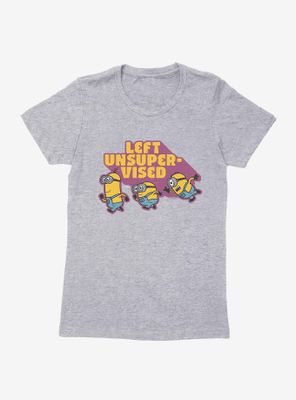 Minions Left Unsupervised Womens T-Shirt