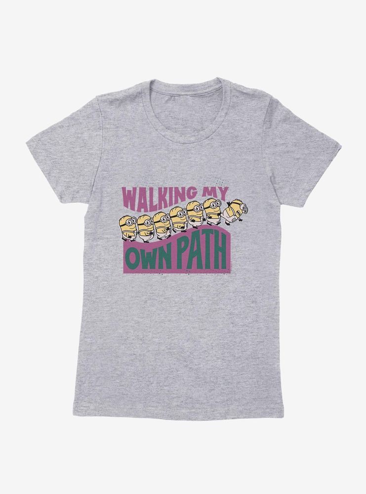 Minions On My Own Path Womens T-Shirt
