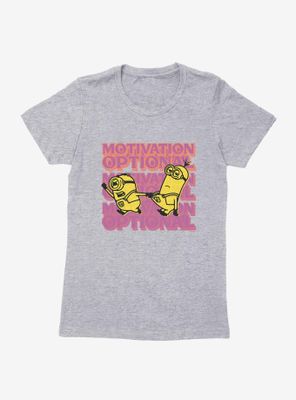 Minions Stuart Motivates Kevin Womens T-Shirt